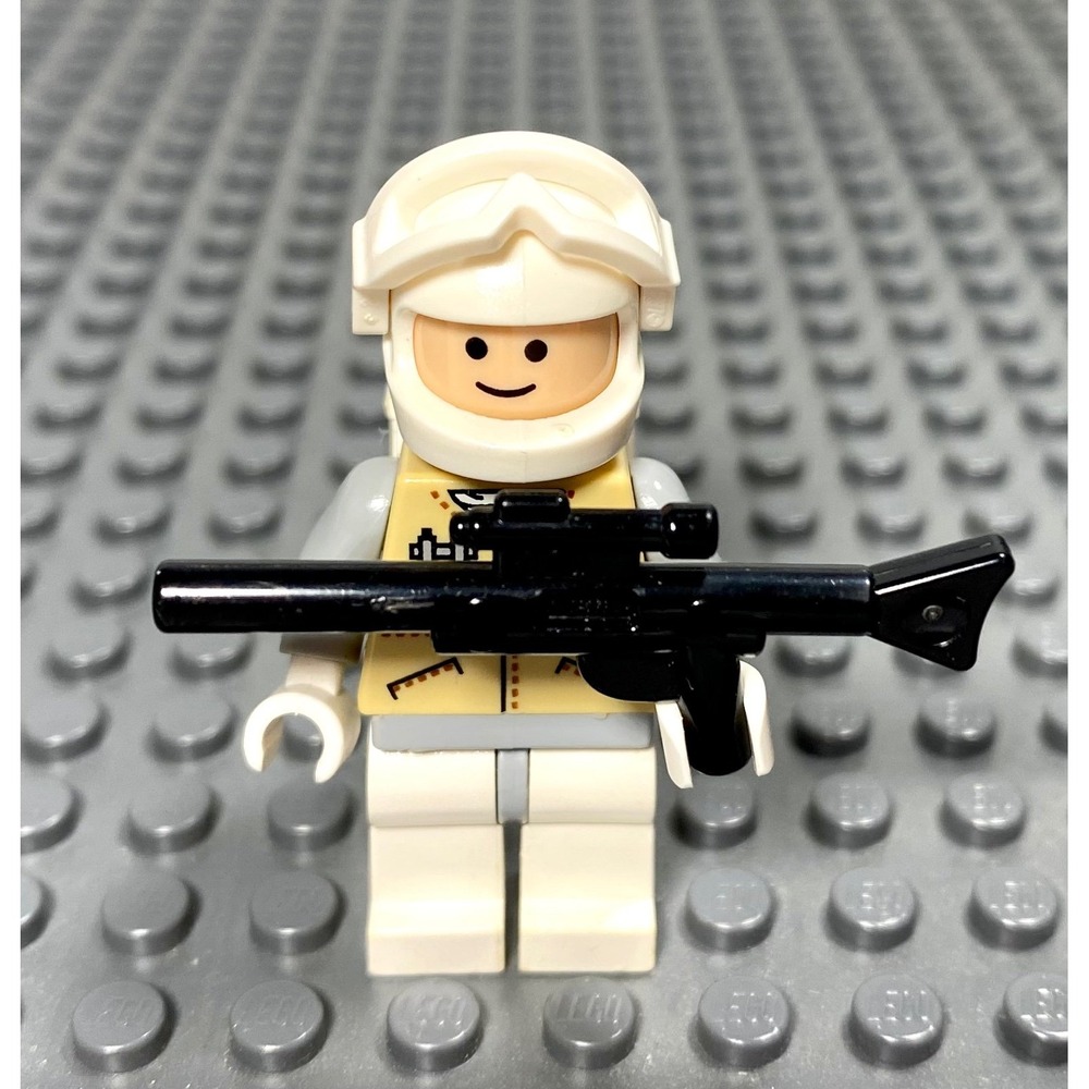 Lego Minifigure Star Wars Hoth Rebel Smiling Trooper Gun Blaster